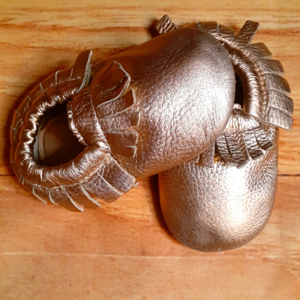 Rose Gold Moccasins